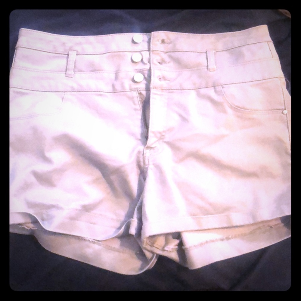 Charlotte Russe Silver Shorts high waist